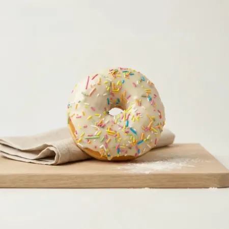 Beyaz Çikolatalı Donat