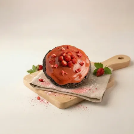 Çilekli Biskrem Kurabiye